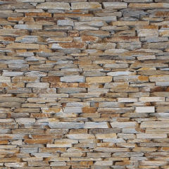 Quartzite Building Stone in White Beige Autumn